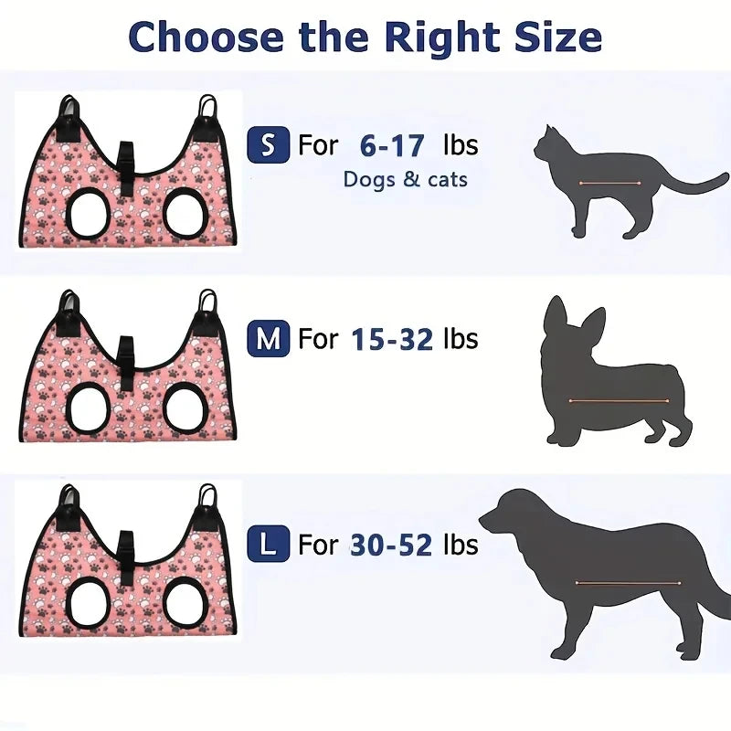 Amaca per Toelettatura Cani e Gatti - Imbracatura per Taglio Unghie